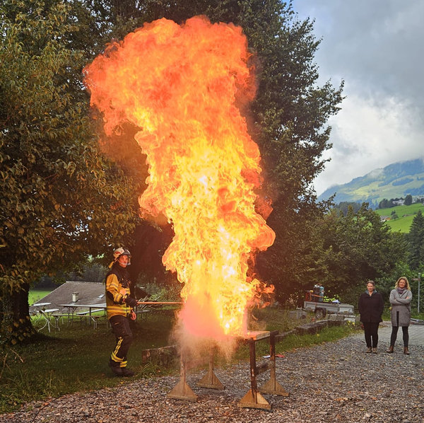 Fettbrand mit Wasser gelöscht