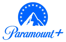 Paramount+ logo with mountain peak and stars above the text.