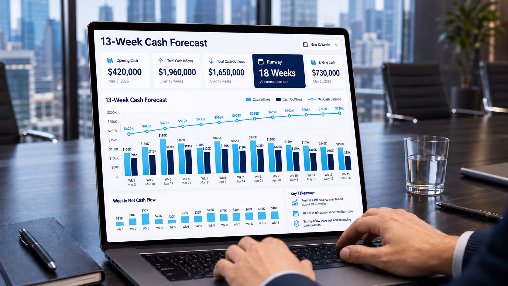 13-Week Cash Flow Forecast Build