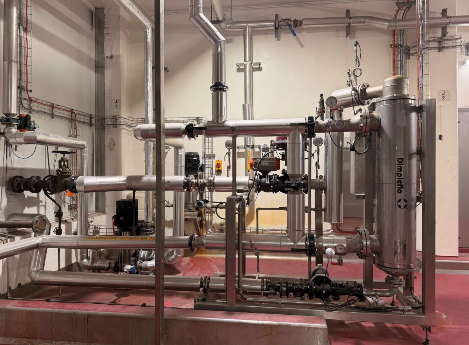 Steam trap survey results showing heat loss data