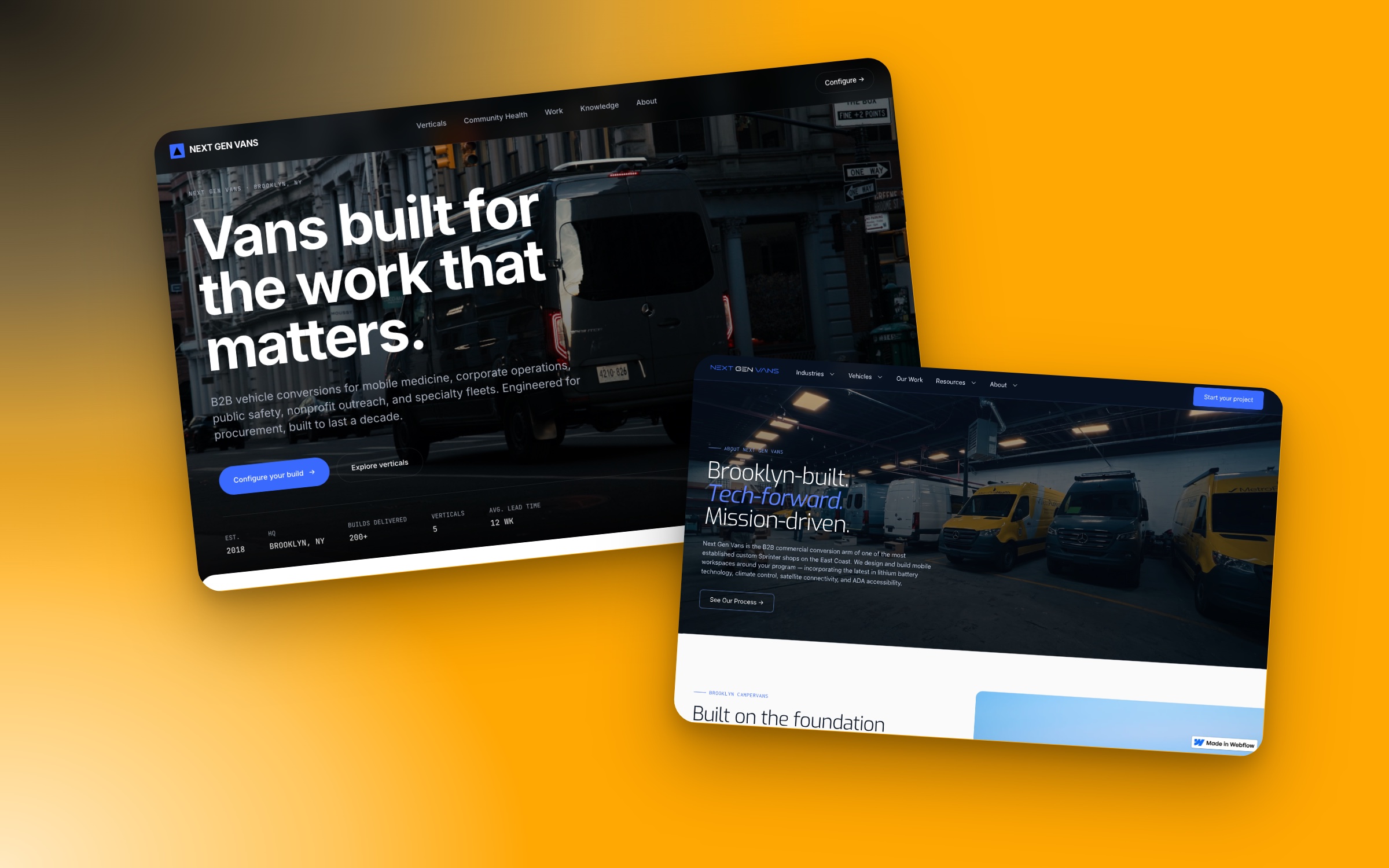 Next Gen Van Website Preview Image