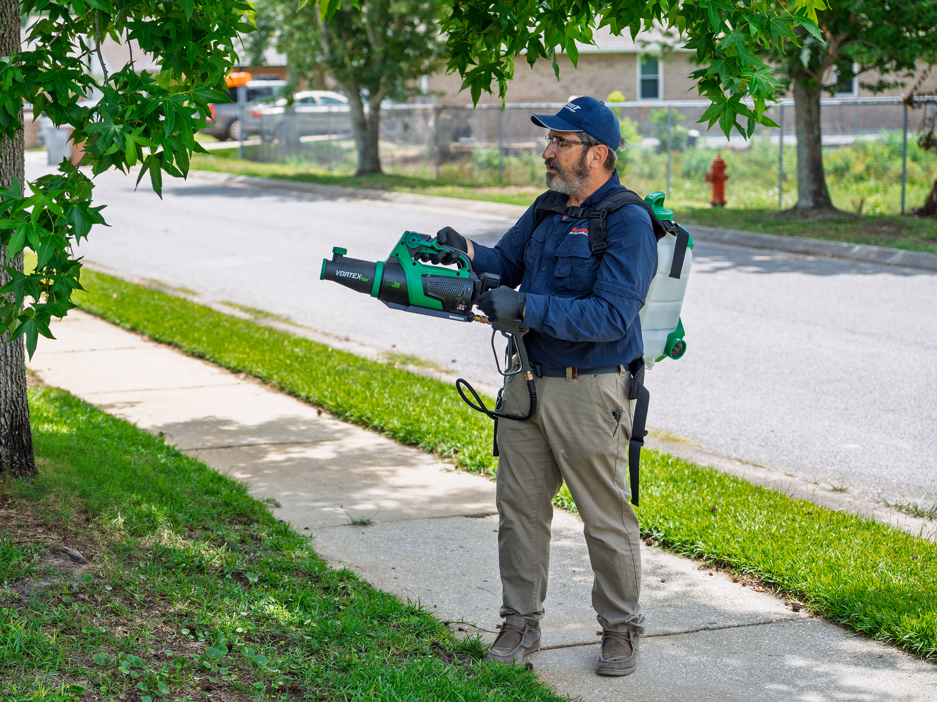 spraying for mosquitoes in pace fl