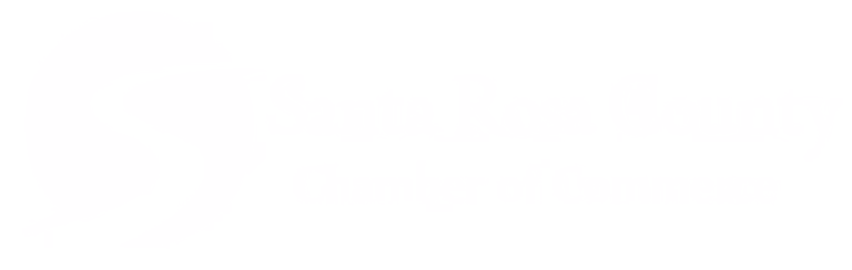 santa rosa county chamber of commerce white logo