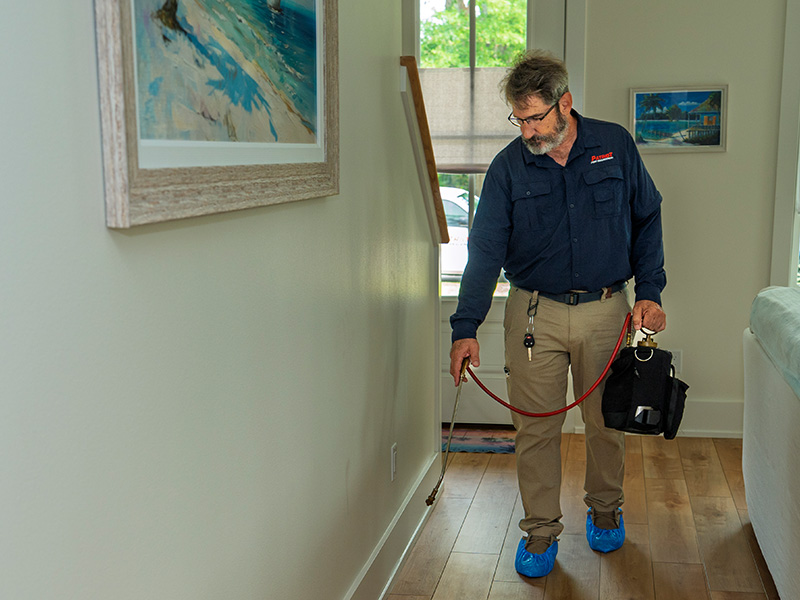 technician treating pensacola home