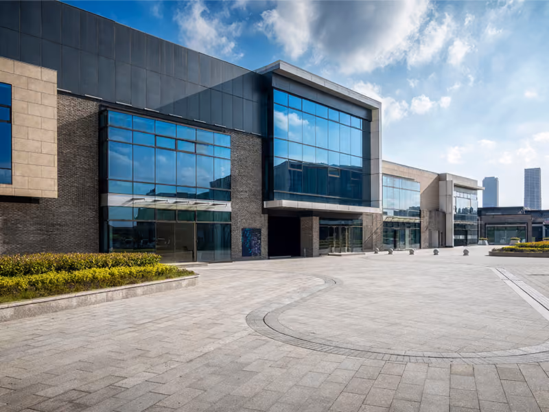Business building exterior
