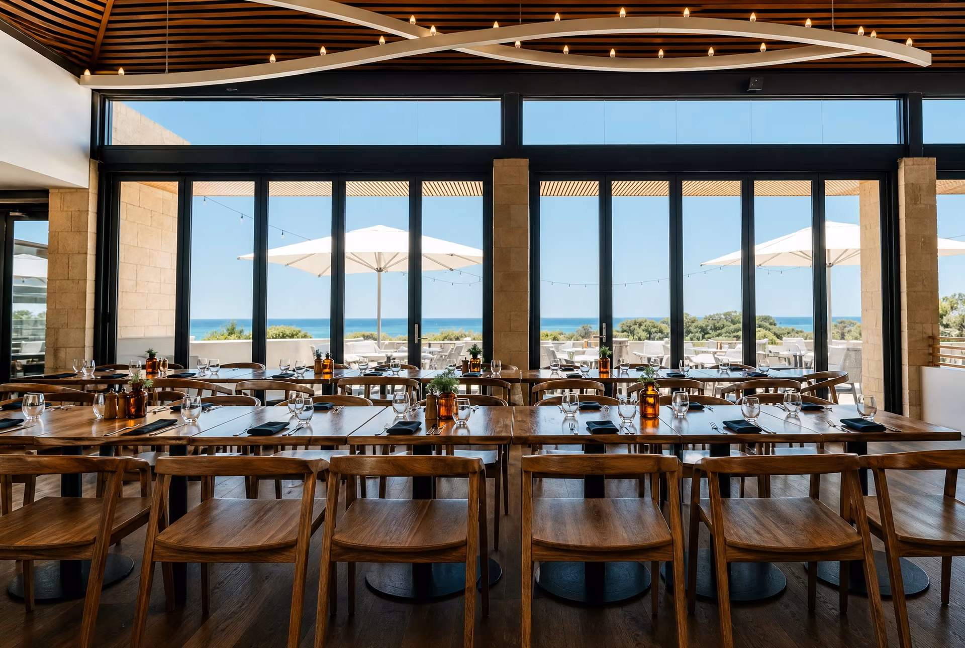 Other Side of the Moon restaurant overlooking the ocean at Bunker Bay