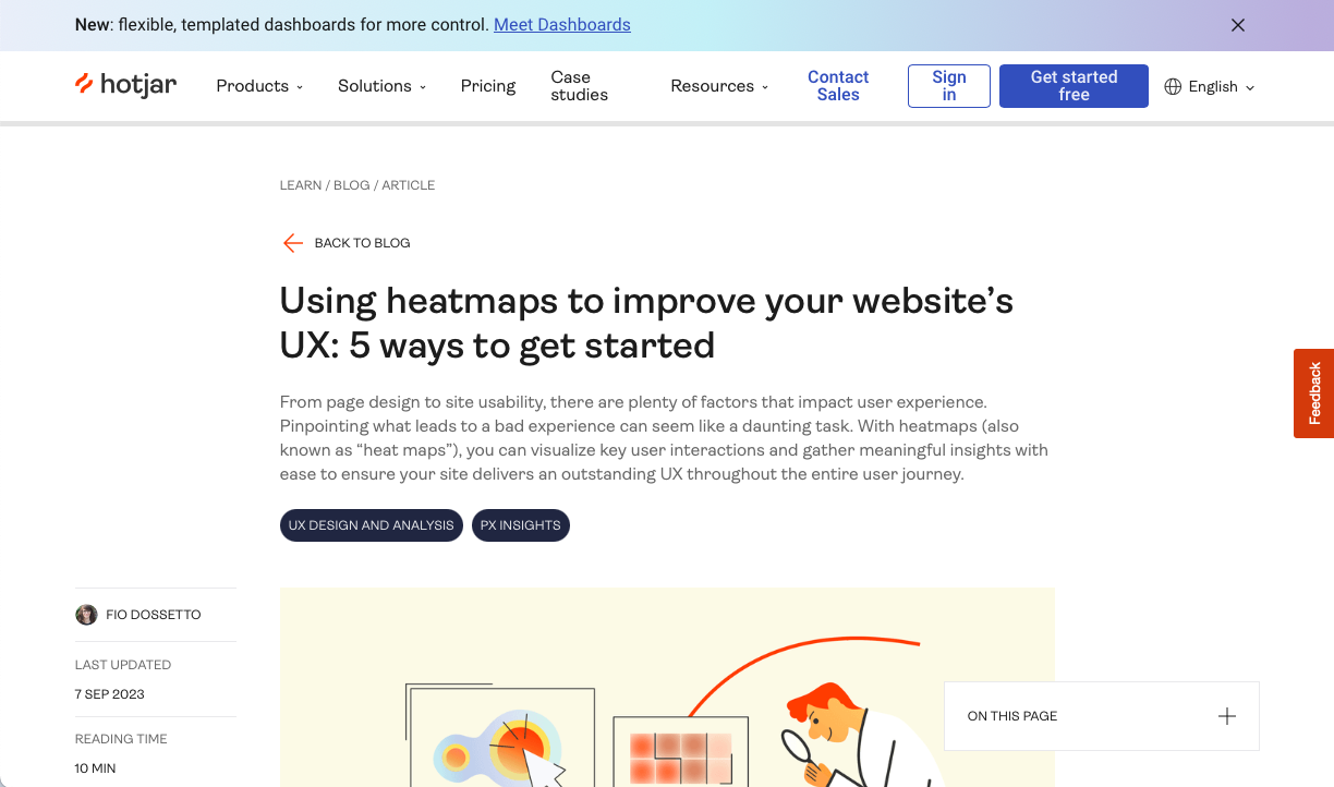 Using heatmaps to improve your website’s UX
