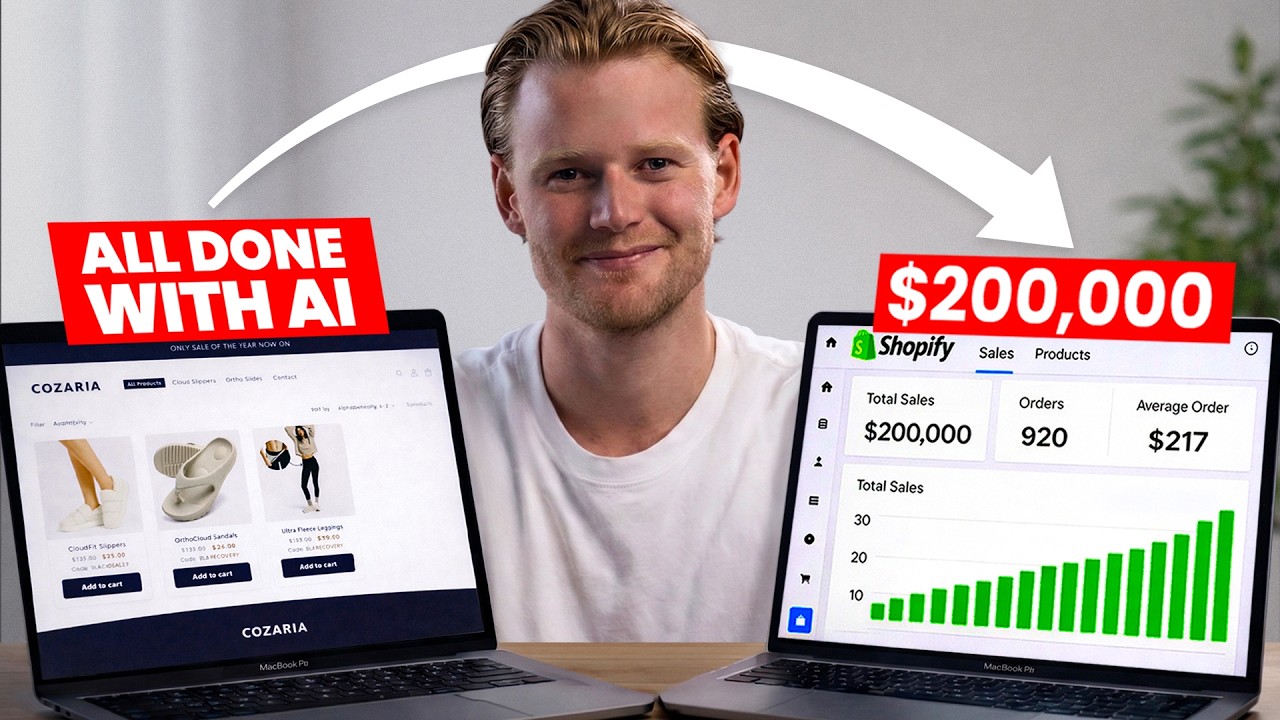 My AI Shopify Store Made Its First Sale in 1 Hour