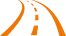 Close-up of a wet garage floor with orange lines and reflections of water.