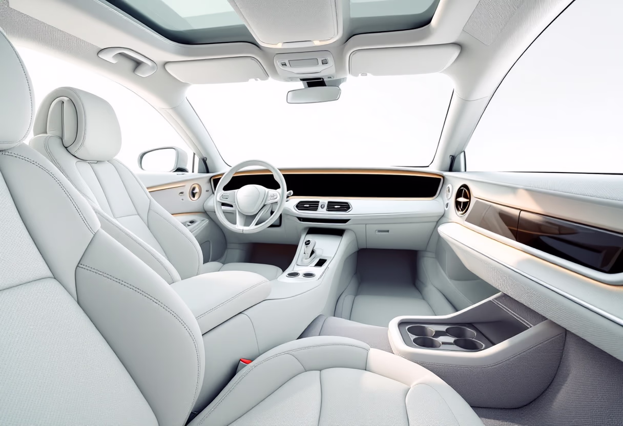 image of vehicle interior (for a auto dealership)