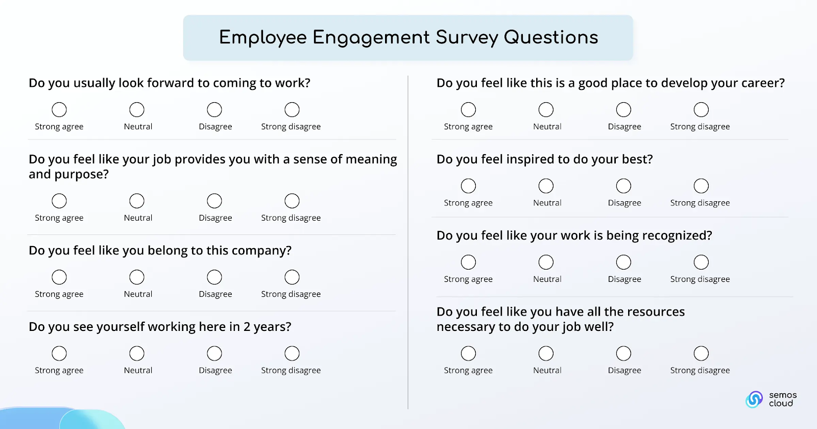employee survey questions for engagement
