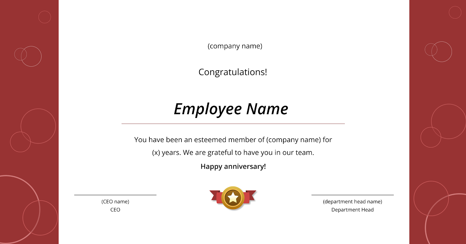 happy anniversary template by semos cloud