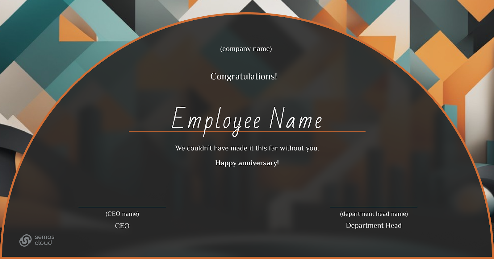happy anniversary template