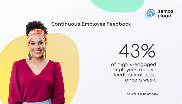 how often do highly engaged employees receive feedback