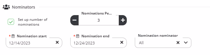 set up ceo award program one