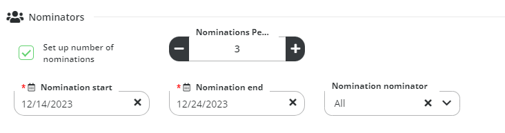 set up ceo award program one