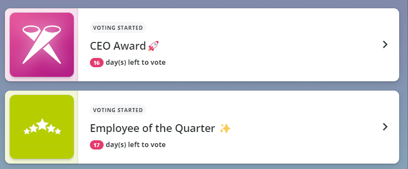 nominations and votes
