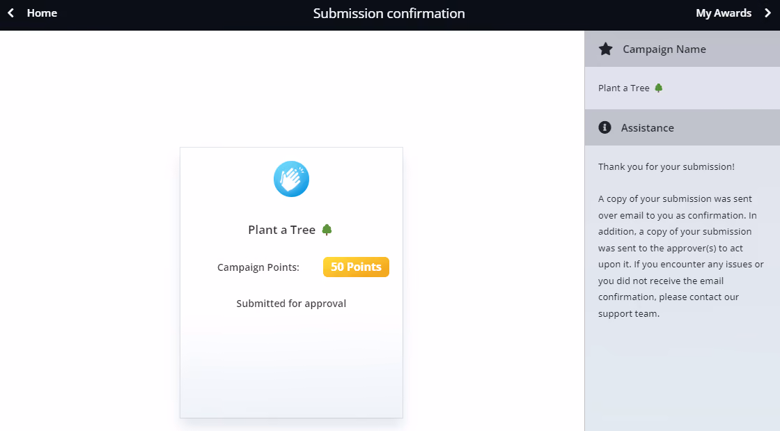 submission confirmation