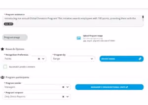 donation program setup