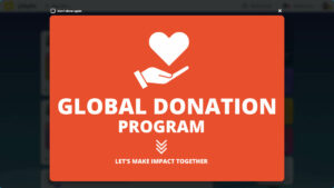 jobpts inside platform promotion of donation program