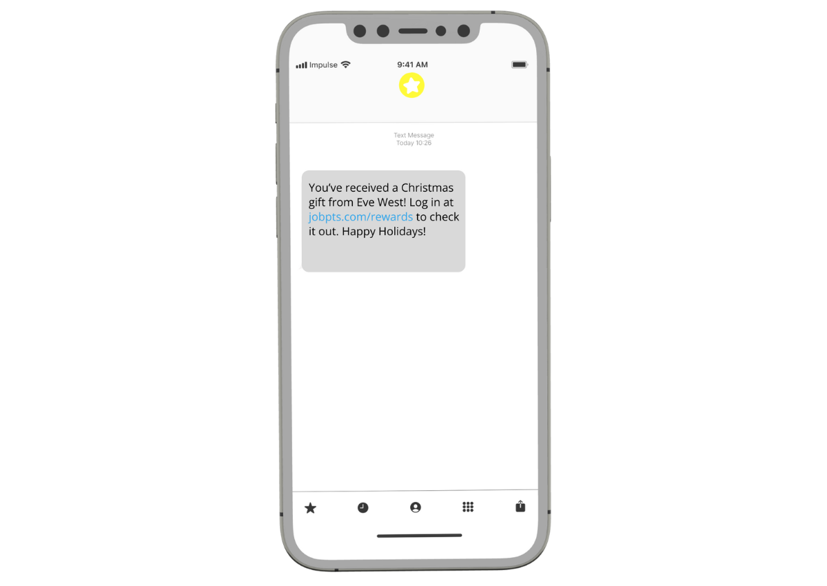 sms recognition for christmas