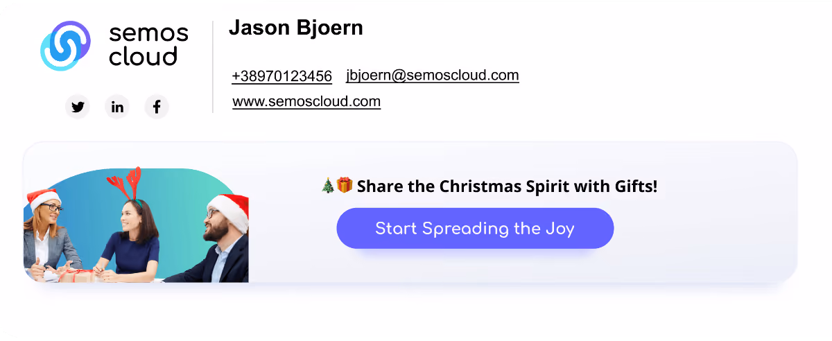 christmas recognition program email banner