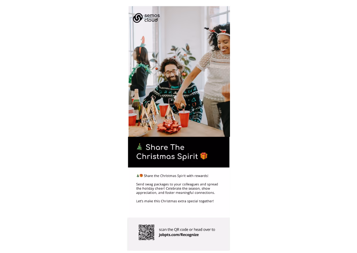 christmas recognition program poster
