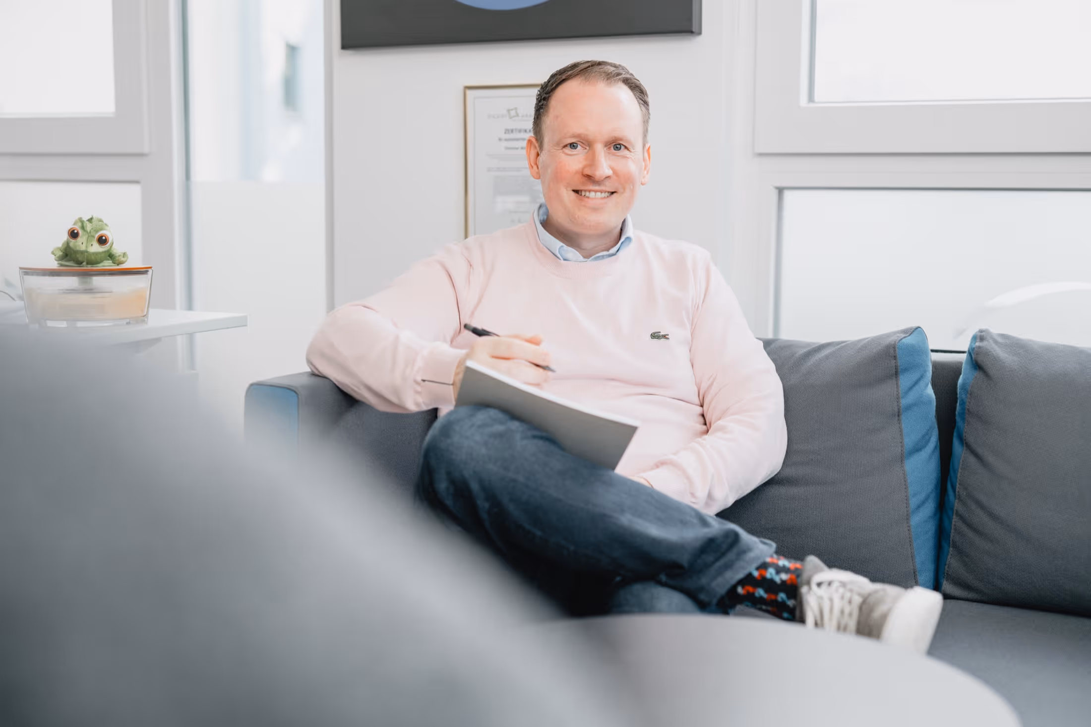 Christian Wermke auf der Couch