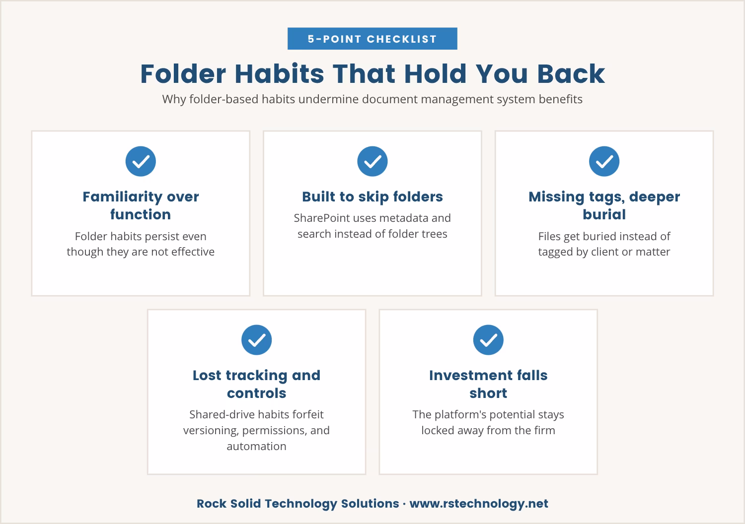 Checklist: Folder Habits That Hold You Back