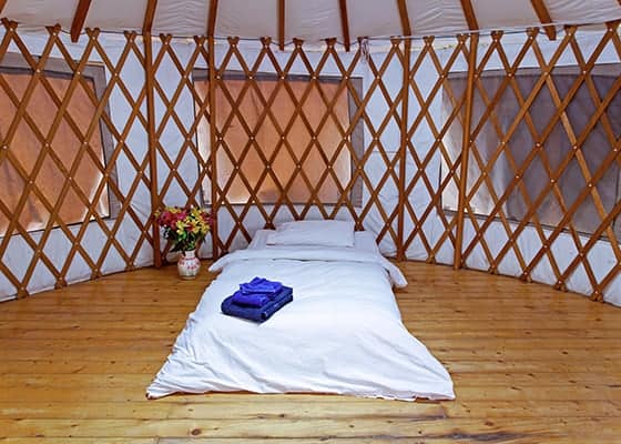 Yurt interior