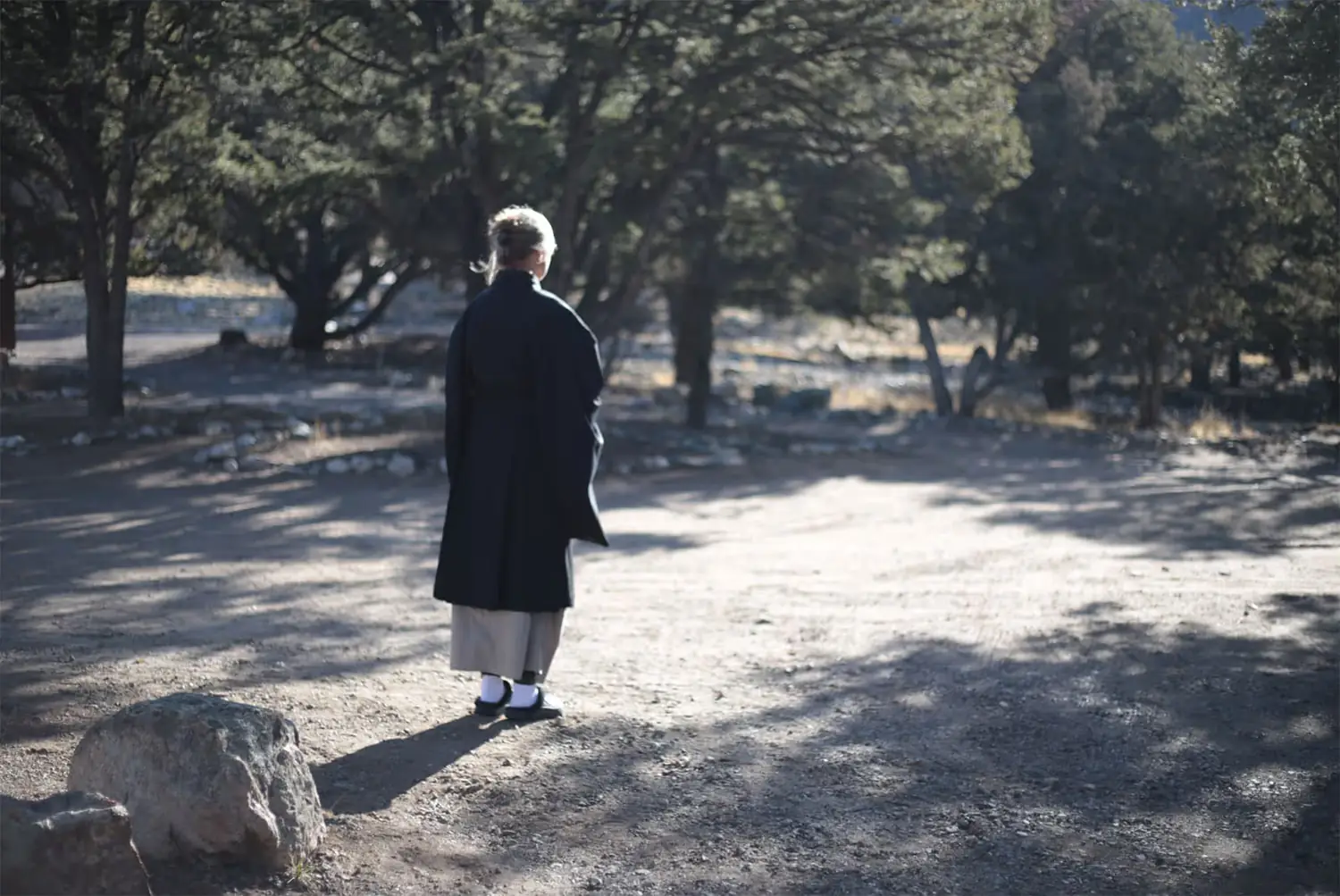 Participants during a monastic training week at Crestone Mountain Zen Center