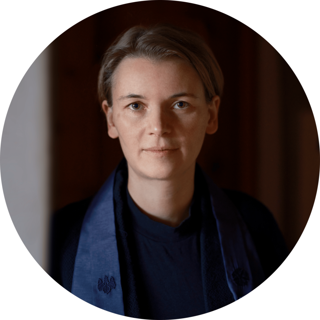 Portrait of Tatsudo Nicole Baden Roshi, teacher in the Dharma Sangha lineage