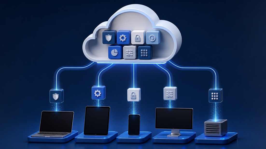 Illustration for New Intune Capabilities in Microsoft 365 E3 and E5