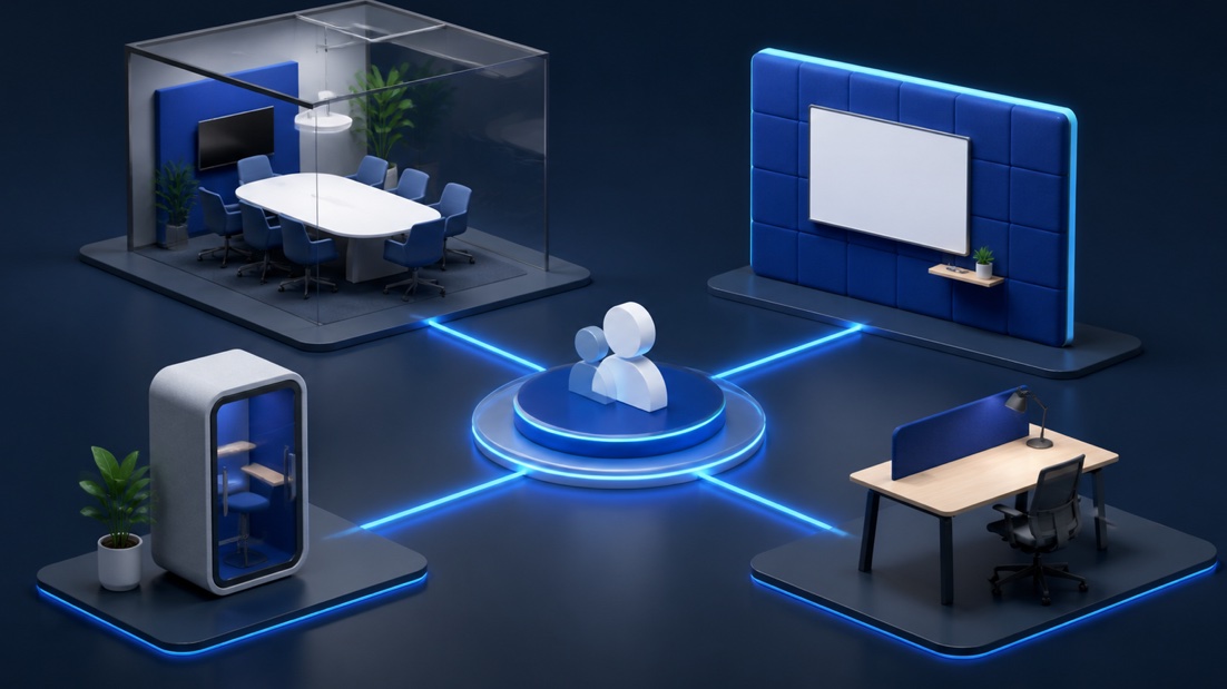 Illustration for Teams Rooms Basic vs Pro vs Teams Shared Space