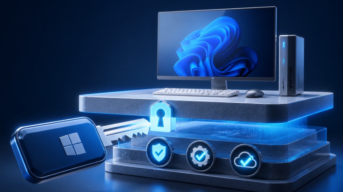 Illustration for Windows 11 Pro to Enterprise Subscription Activation