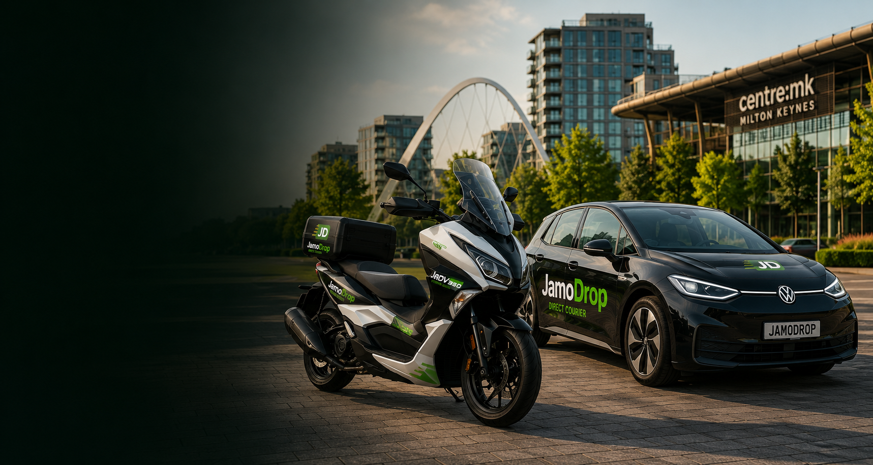 JamoDrop motorbike and car direct courier service based in Milton Keynes