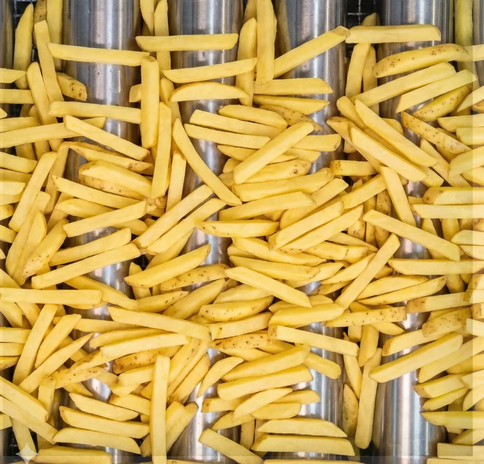Photo of food production environment showing Polysense quality control application for this industry