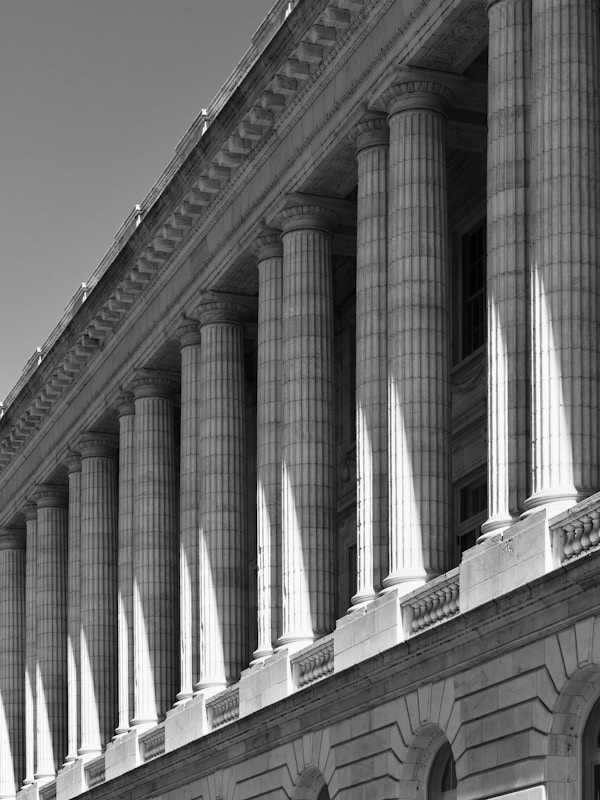 Facade with columns
