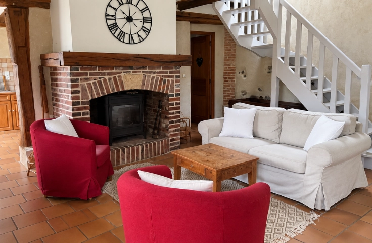 salon chaleureux de la maison des agrumes