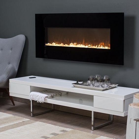 wall mounted electric designer fireplaces