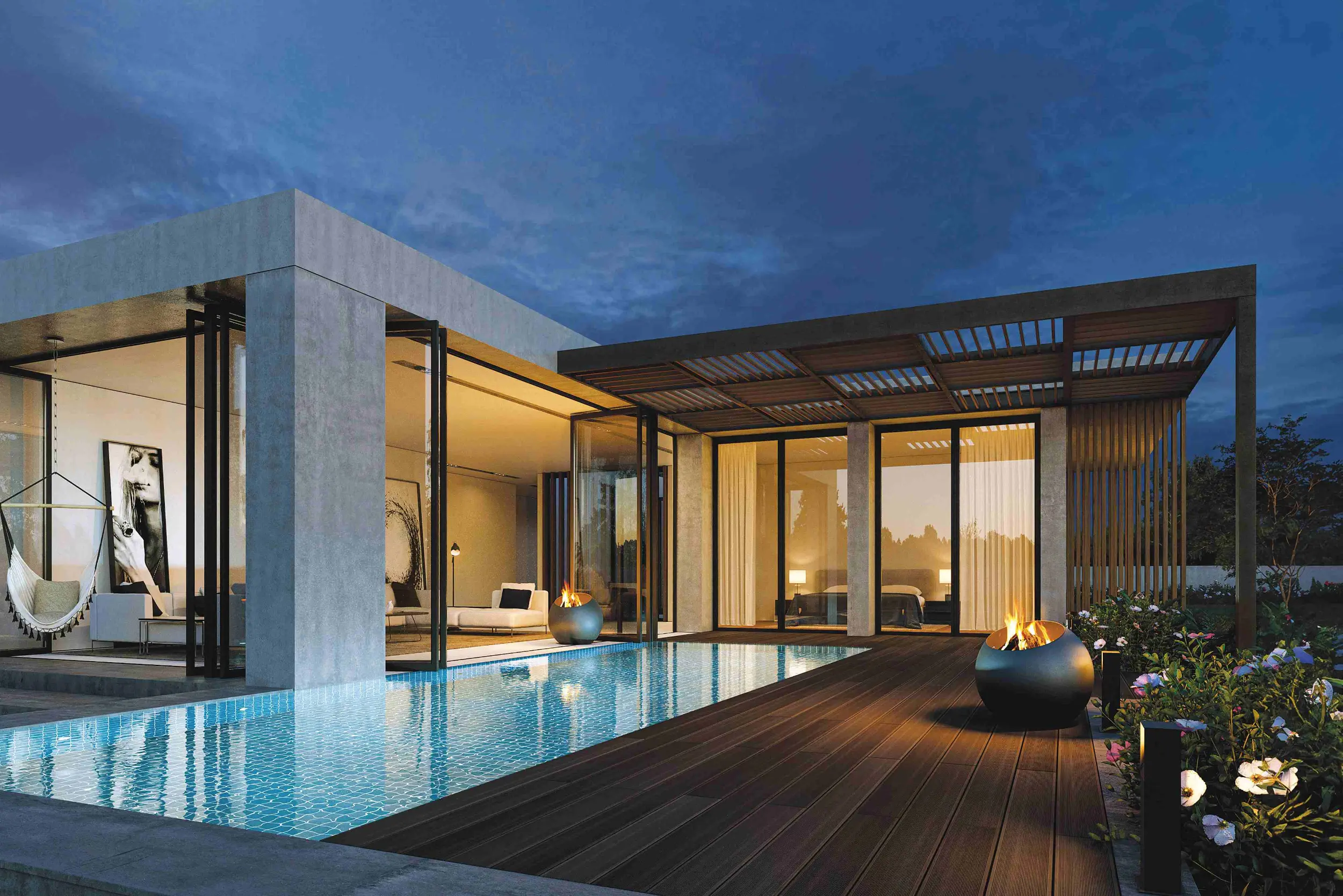 The Bubble contemporary 700mm wood-burning outdoor fire bowl with anti-corrosion finish and caster wheels for gardens