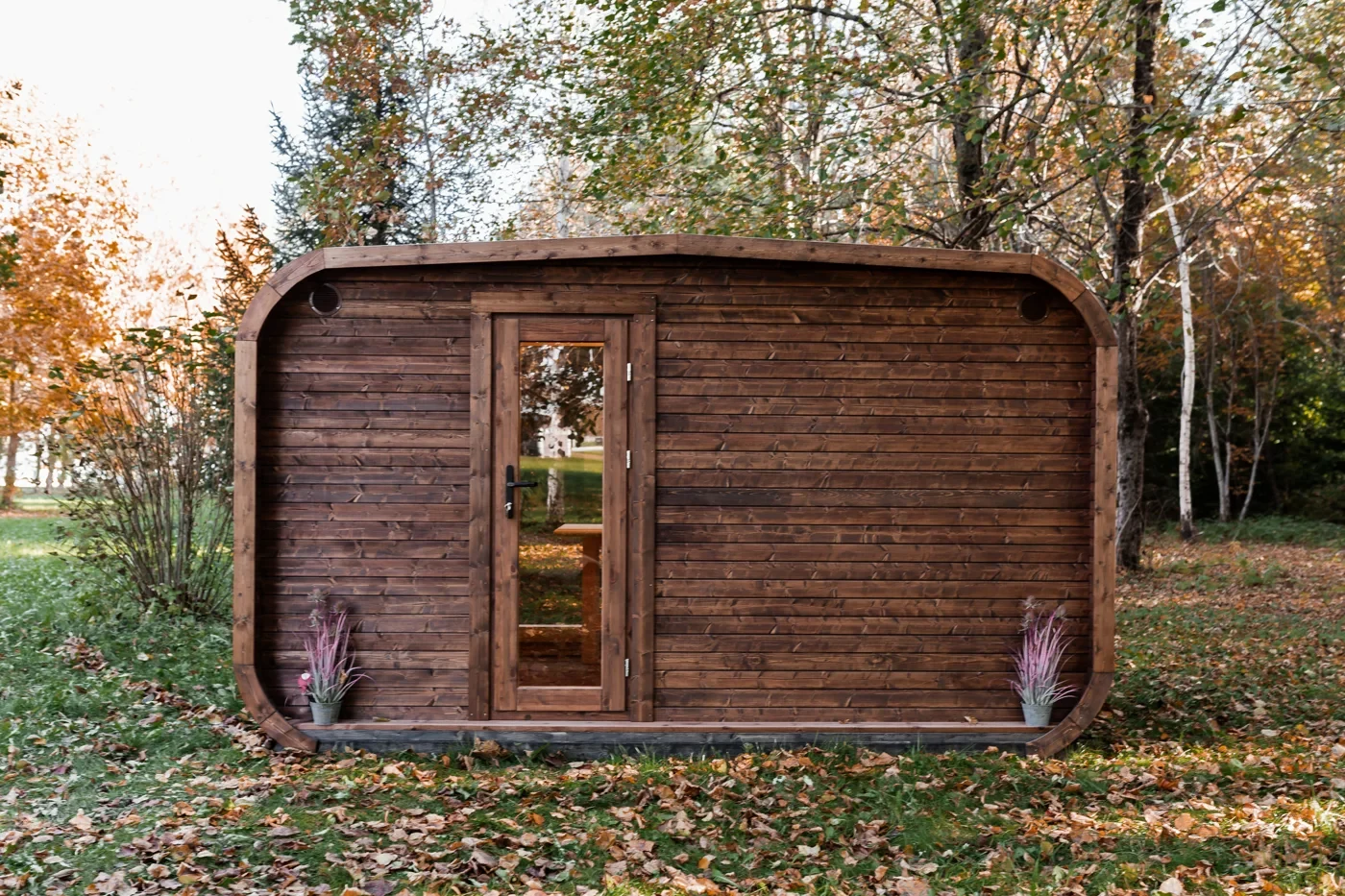 Sauna LUX REVERSE 245 × 400 s predsieňou