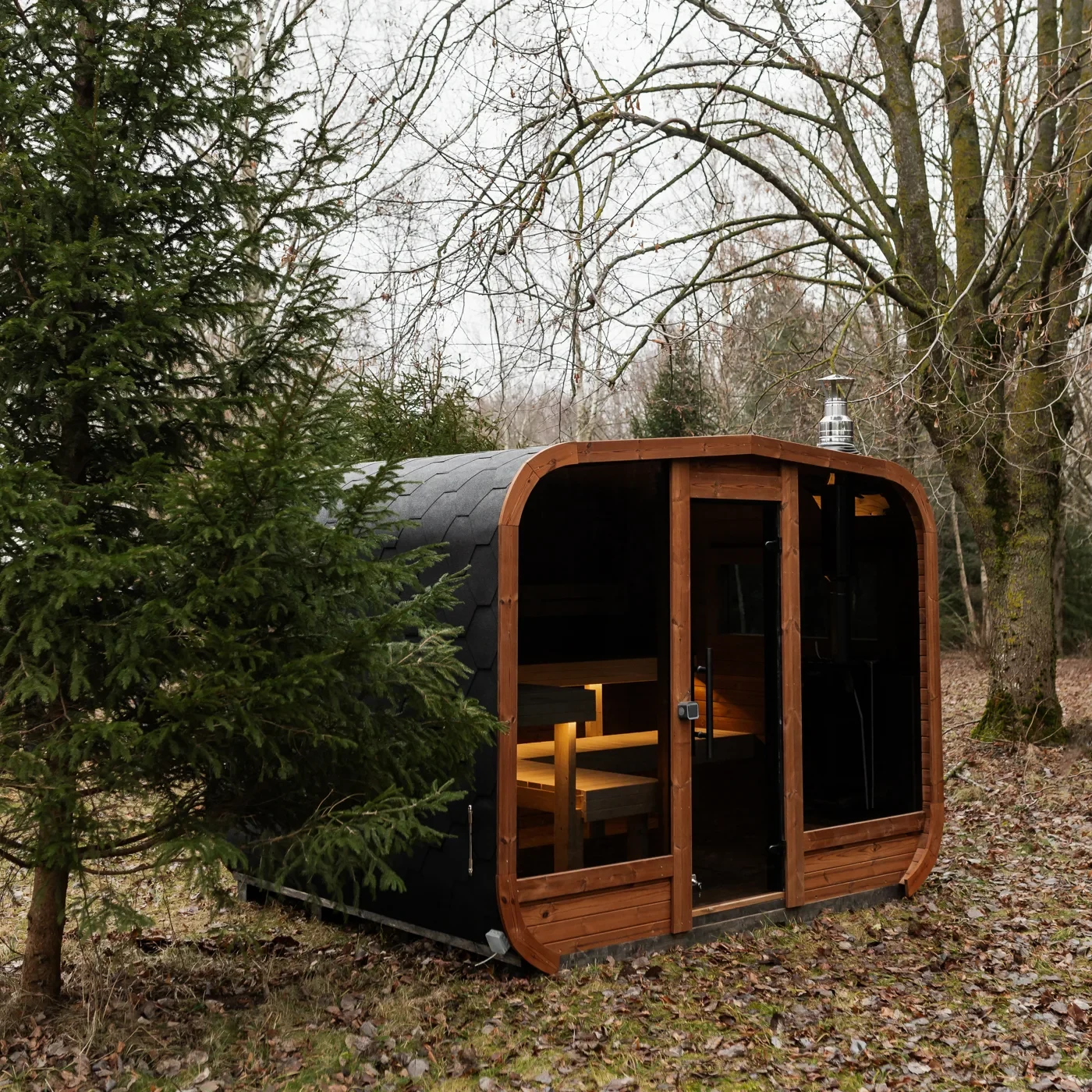 Sauna LUX MINI Panorama 245 × 300