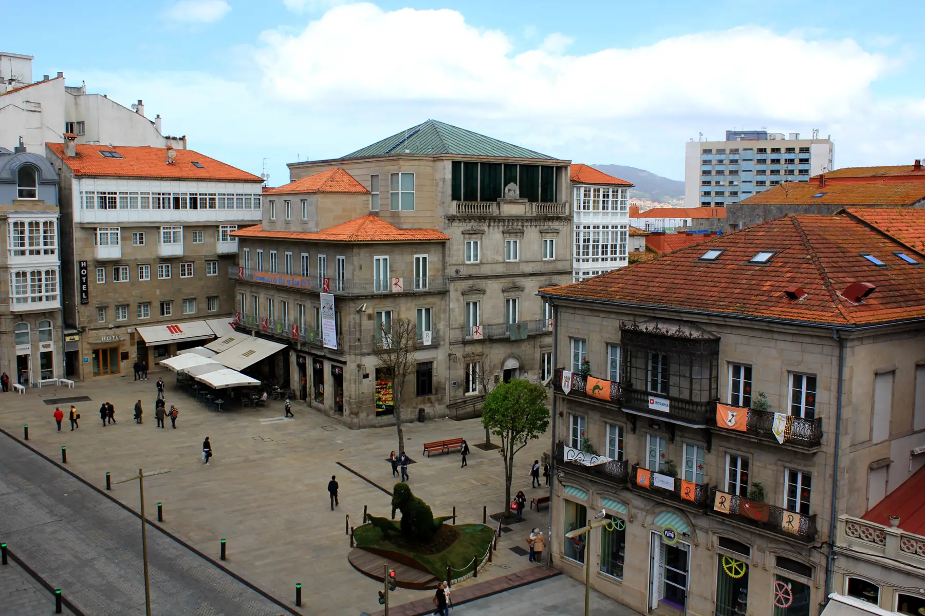 Vistas a la plaza — Estudio 2 Camas, InsideHome Porta do Sol, Vigo