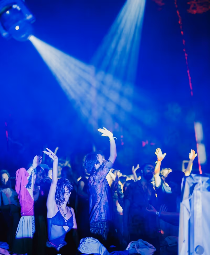 capoeira, contact improv, and sober rave and party at evolve ecstatic dance festival