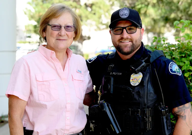 Boulder Police officers