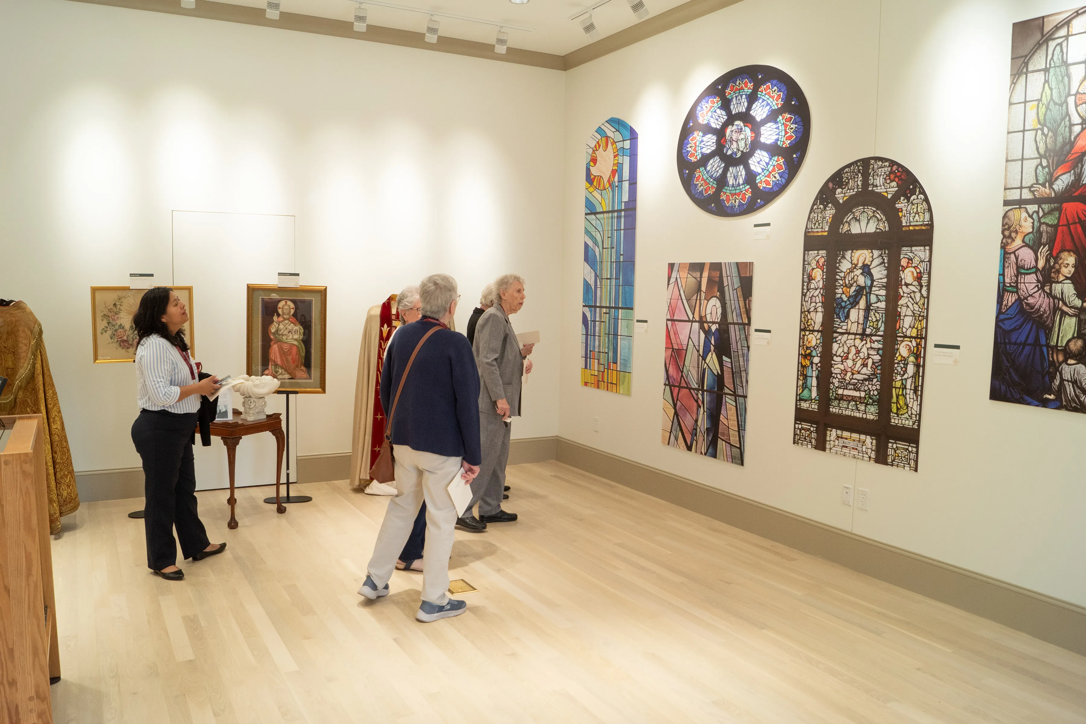 HARC archive gallery interior with visitors viewing exhibits