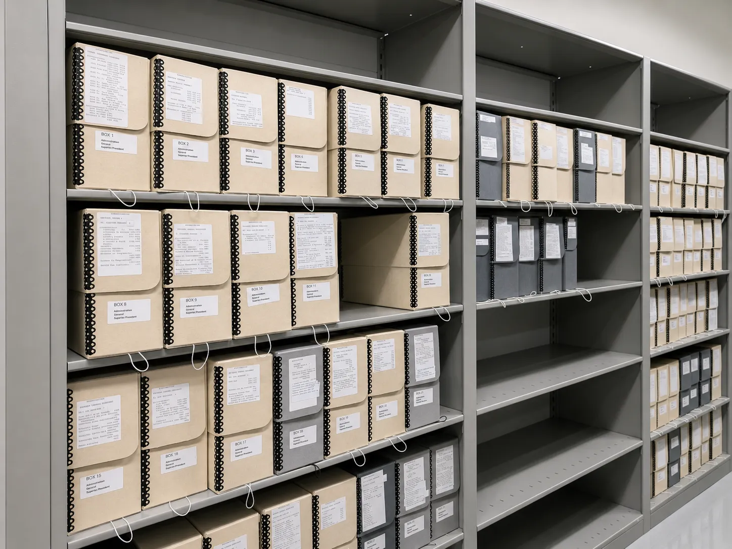 HARC archive shelves
