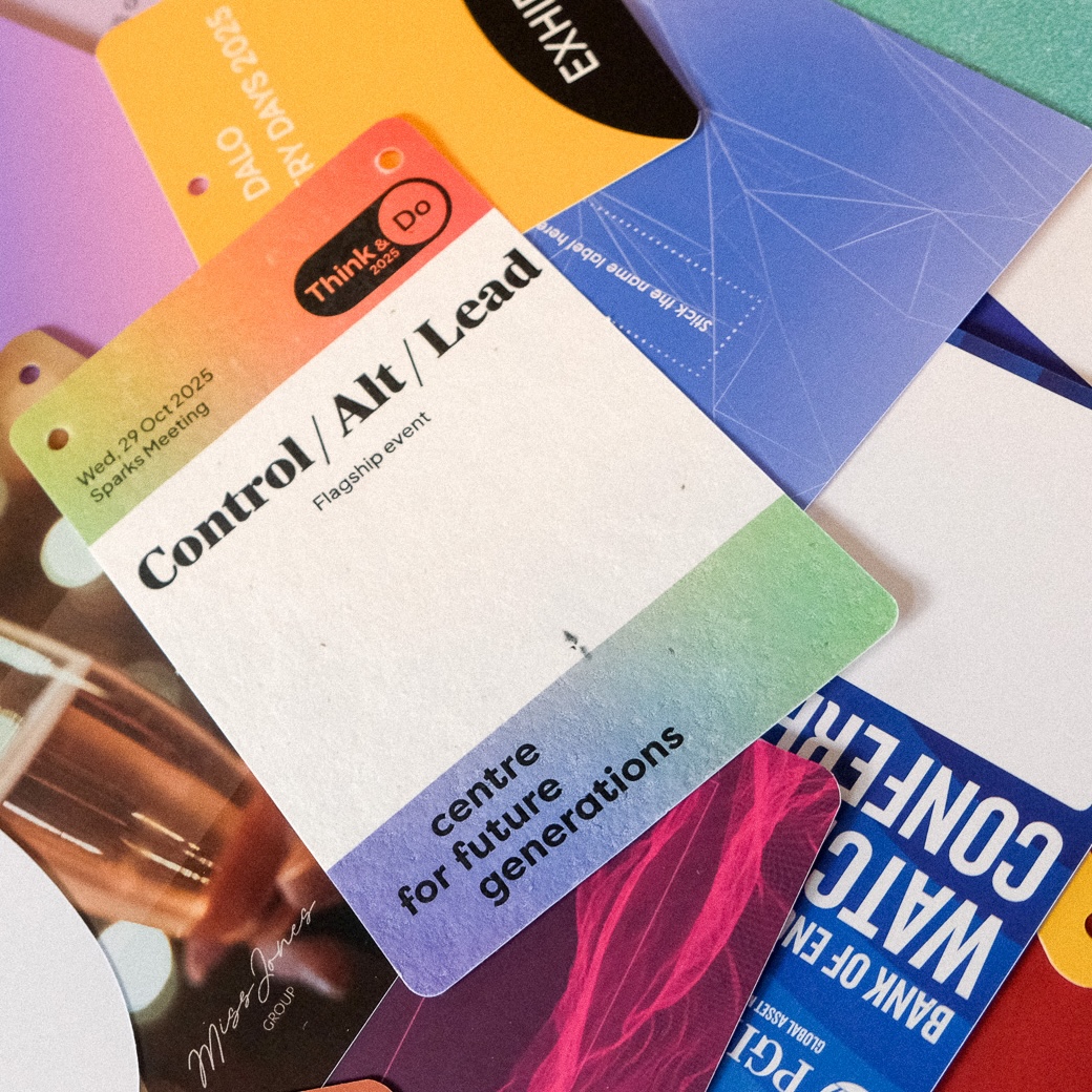 Fredo high quality name badges for B2B conferences, expos and corporate events