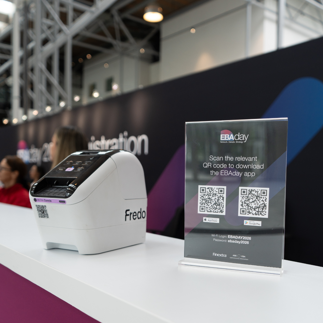 Fredo-printer-with-QR-code-checkin